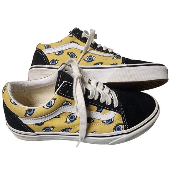 VANS Shoes - VANS Off The Wall Old Skool Looking Glass Sneakers Unisex M7 W8.5 Suede Accents